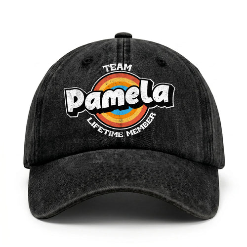 Team Your Name Lifetime Member Logo Cap PAMELA 13K1 C66PF