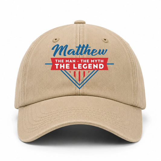 The Man The Myth The Legend Logo Washed Cap MATTHEW 13K1 C37PF