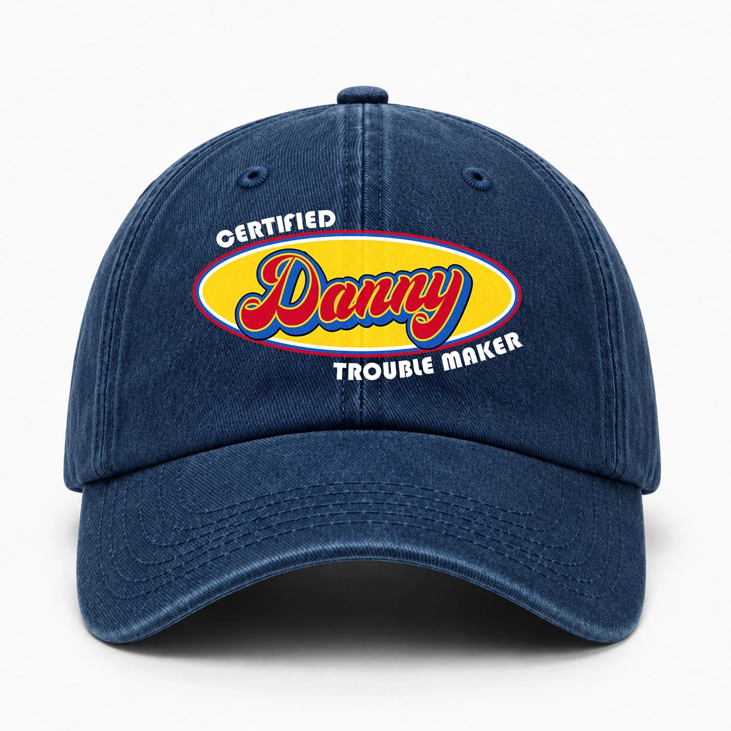 Certified Your Name Trouble Maker Washed Cap DANNY 13K1 C73PF