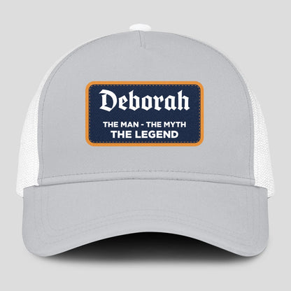 The Man The Myth The Legend Gray Mesh Cap DEBORAH 13K1 C204PF
