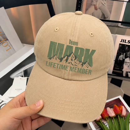 Team Your Name Lifetime Member Mountain Cap MARK 13K1 C58PF