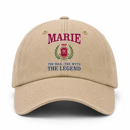 The Man The Myth The Legend Royal Khaki Cap MARIE 13K1 C116PF