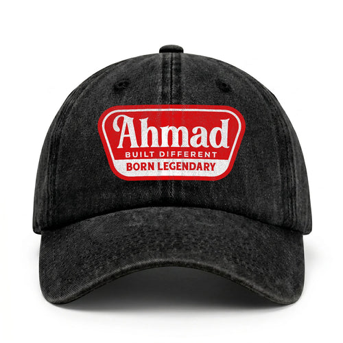 Built Different Born Legendary Red Logo Washed Cap AHMAD 13K1 C63PF