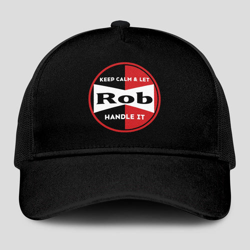 Keep Calm & Let Your Name Handle It Black Mesh Cap ROB 13K1 C206PF