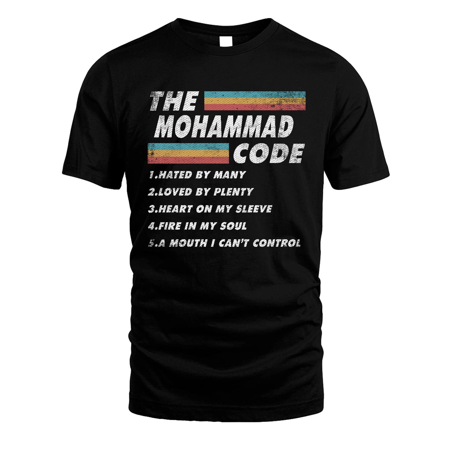 MOHAMMAD 13K1-561 The Name Code Vintage Graphic