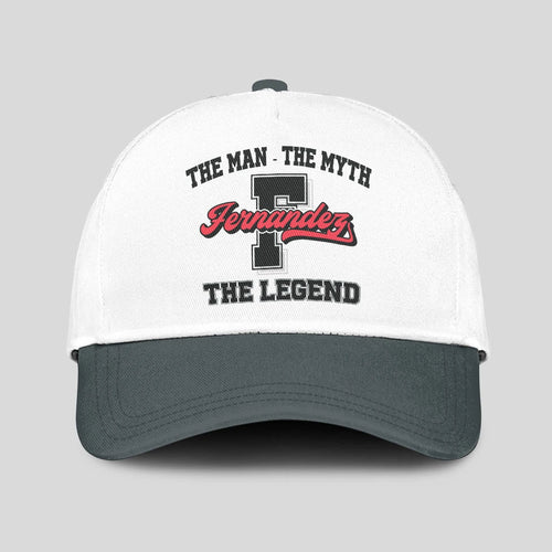 The Man The Myth The Legend Custom Initial Letter And Name Cap FERNANDEZ 13K1 C38PF