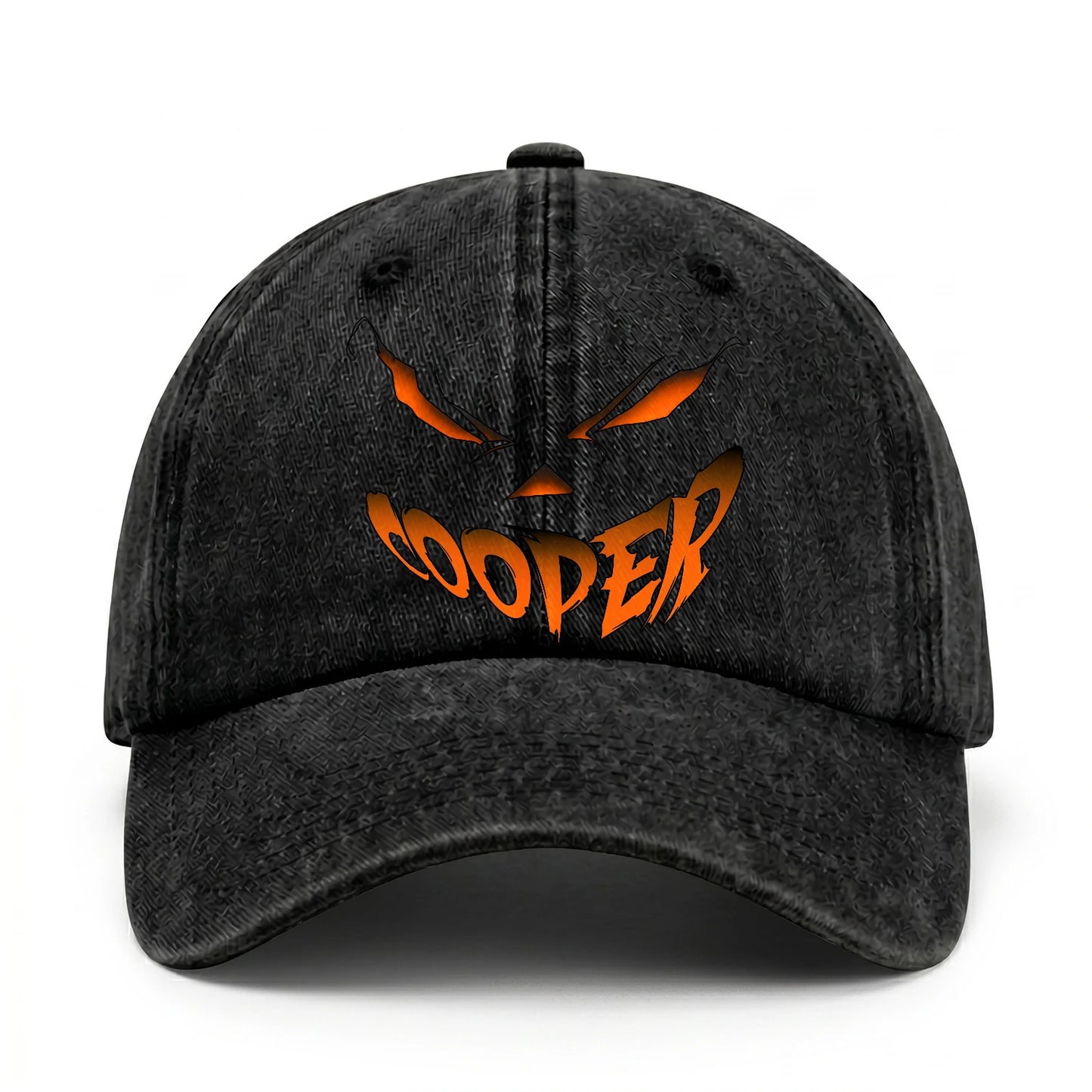 Your Name Jack O' Lantern Halloween Washed Cap COOPER 13K1 C100PF