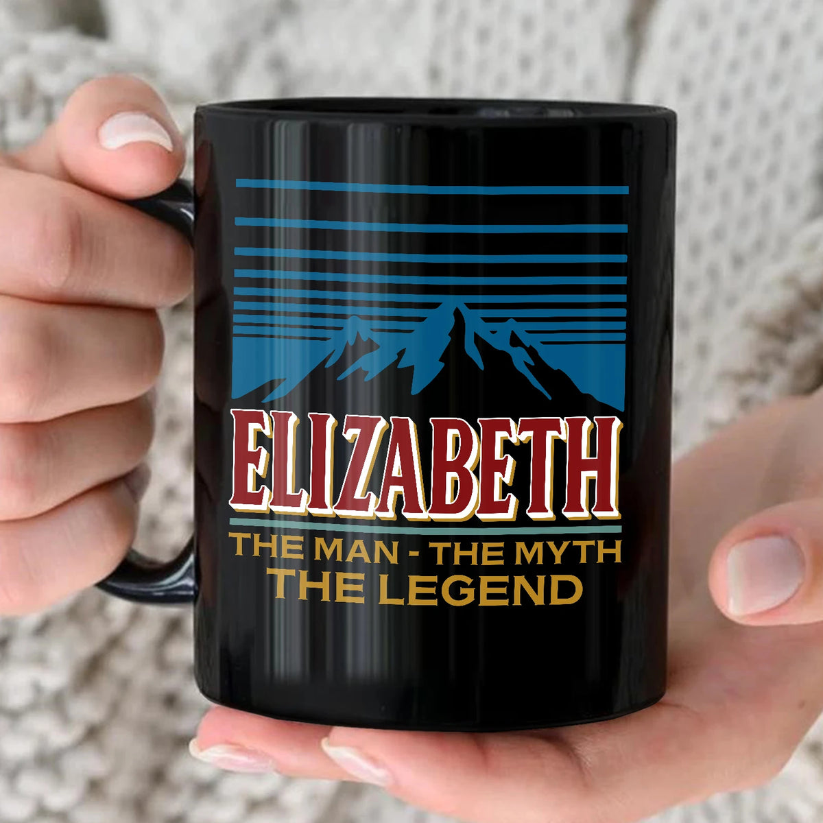 The Man The Myth The Legend Mountain Mug ELIZABETH 13K1 MG04