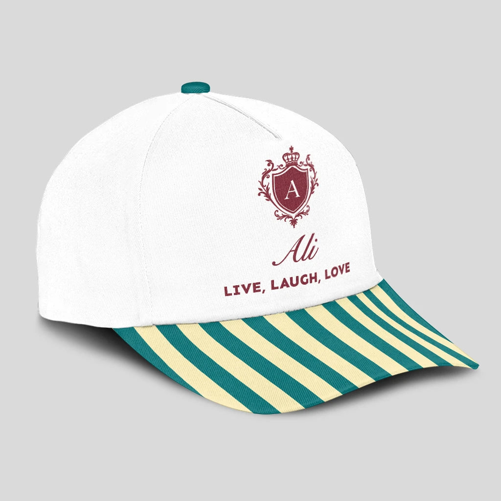 Live Laugh Love Green And Yellow Royal Cap ALI 13K1 C122PF