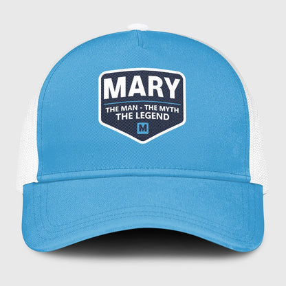 The Man The Myth The Legend Light Blue Mesh Cap MARY 13K1 C190PF