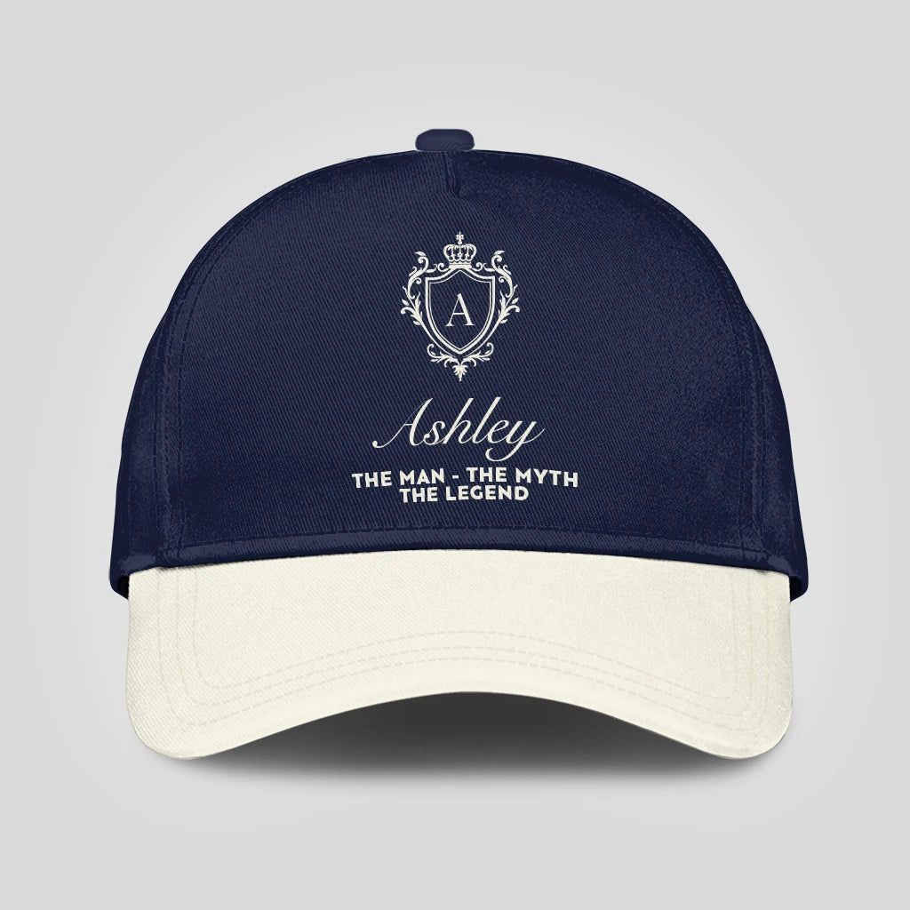 The Man The Myth The Legend Navy And Beige Cap ASHLEY 13K1 C145PF