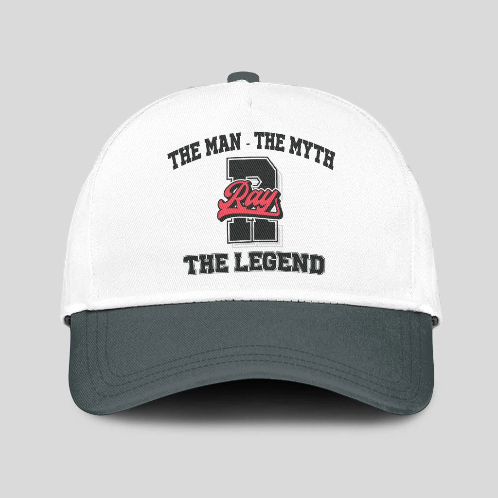 The Man The Myth The Legend Custom Initial Letter And Name Cap RAY 13K1 C38PF
