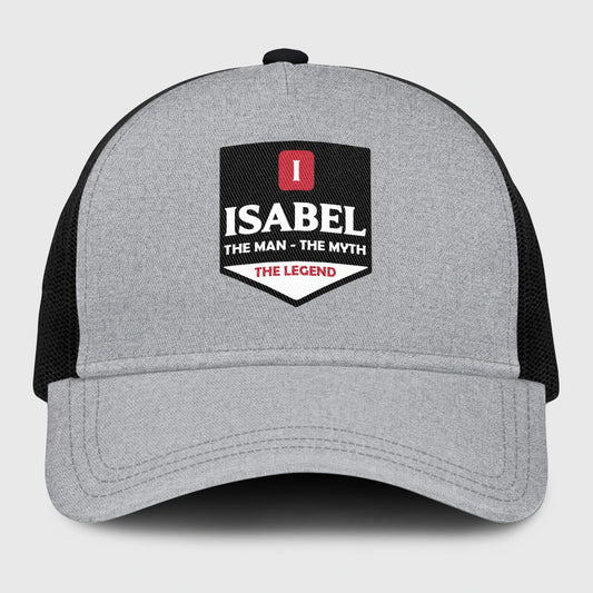 The Man The Myth The Legend Gray Mesh Cap ISABEL 13K1 C189PF