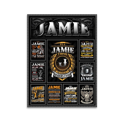 JAMIE Personalized Sponge Floor Mat – Custom Printed Home Decor 13K1-AR2
