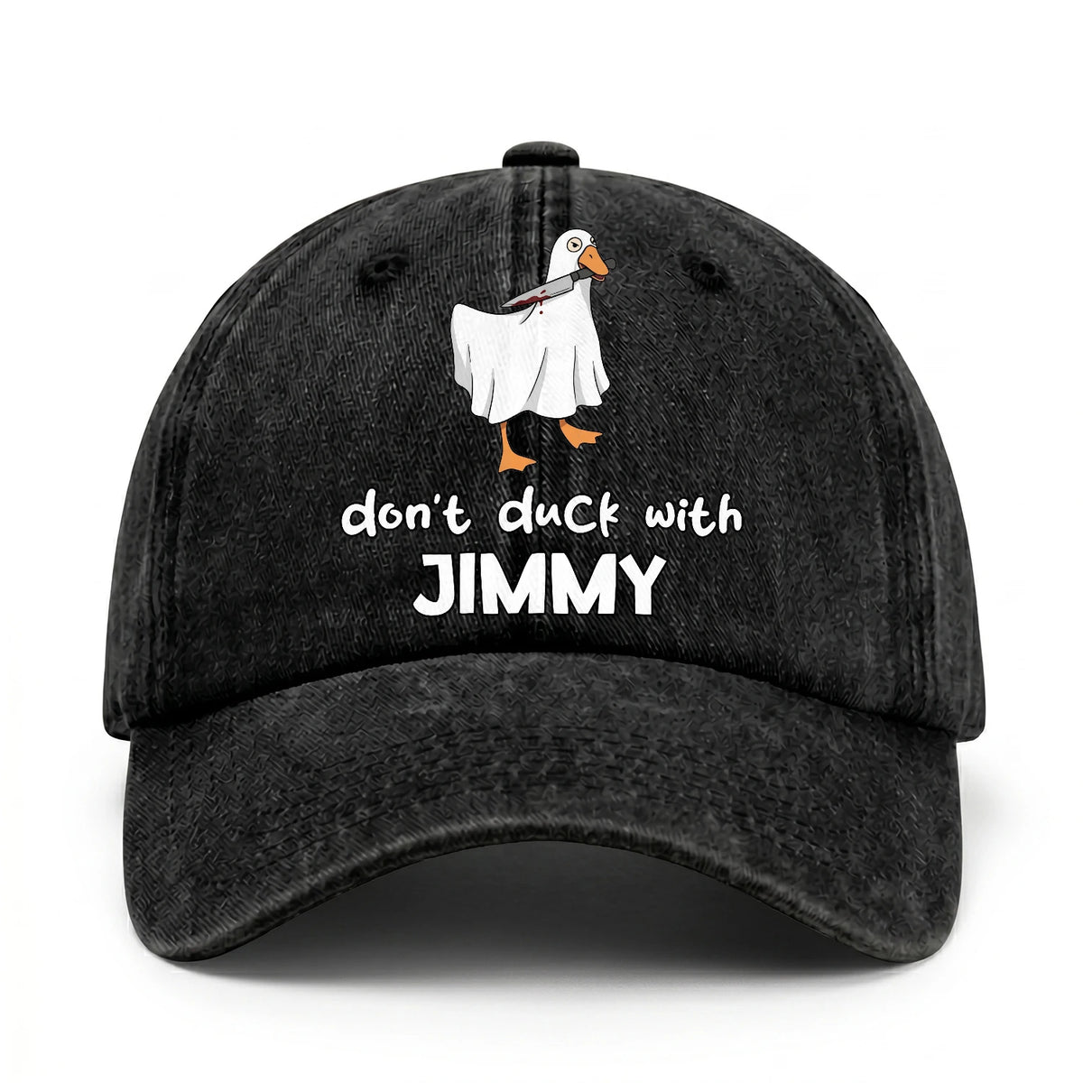 Don't Duck With Your Name Funny Washed Cap JIMMY 13K1 C129PF
