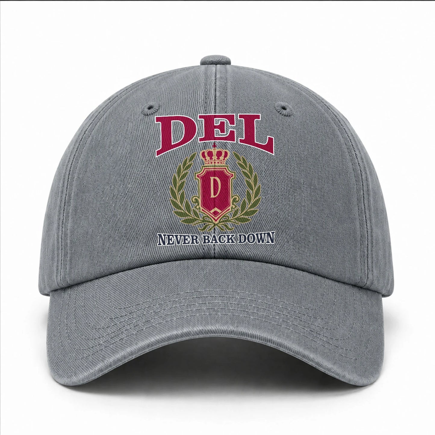 Your Name Never Back Down Royal Washed Cap DEL 13K1 C77PF
