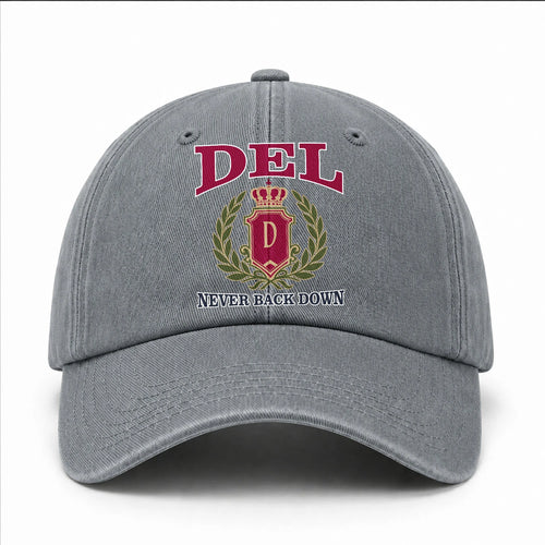 Your Name Never Back Down Royal Washed Cap DEL 13K1 C77PF