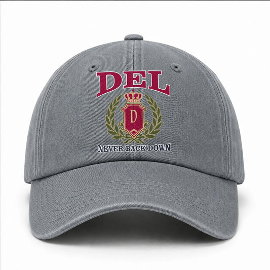 Your Name Never Back Down Royal Washed Cap DEL 13K1 C77PF