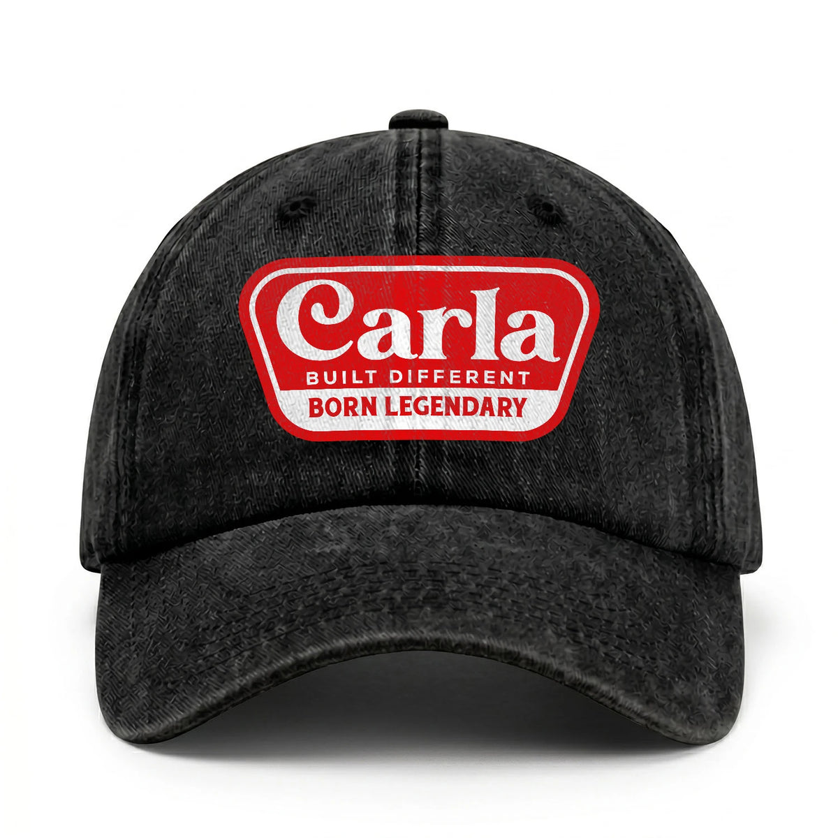 Built Different Born Legendary Red Logo Washed Cap CARLA 13K1 C63PF