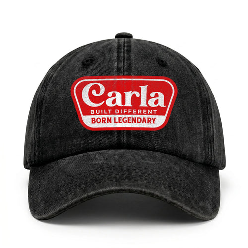 Built Different Born Legendary Red Logo Washed Cap CARLA 13K1 C63PF