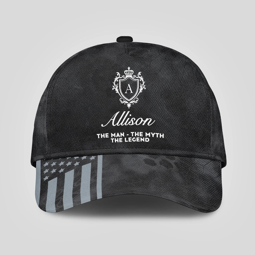 The Man The Myth The Legend America Black Camo Cap ALLISON 13K1 C173PF