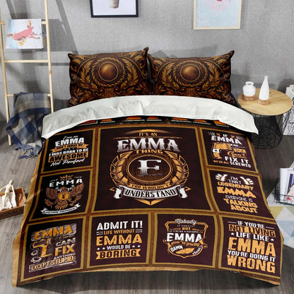 EMMA Limited Edition Personalized Bedding Set 13K1-BS3