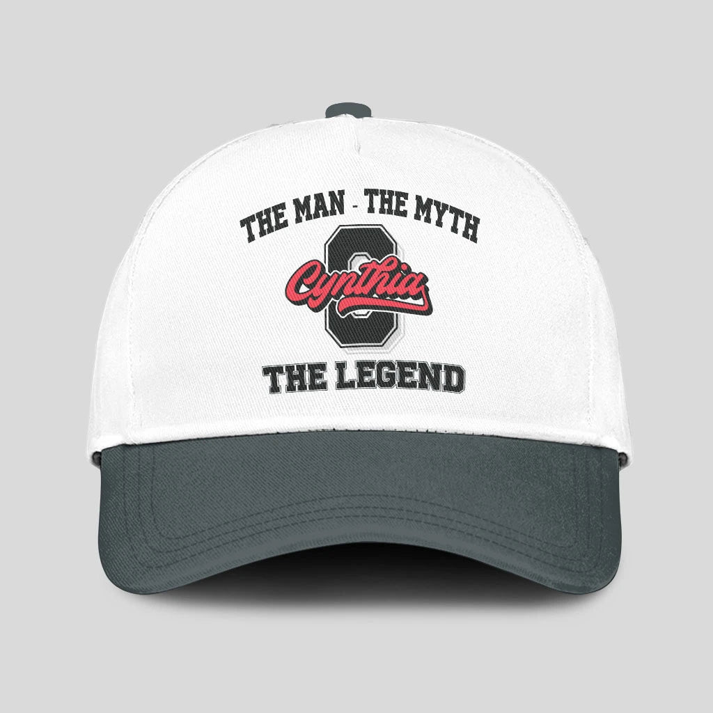 The Man The Myth The Legend Custom Initial Letter And Name Cap CYNTHIA 13K1 C38PF