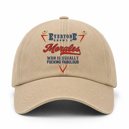 Everyone Knows A Your Name Who Is Usually Fucking Fabulous Washed Cap MORALES 13K1 C53PF