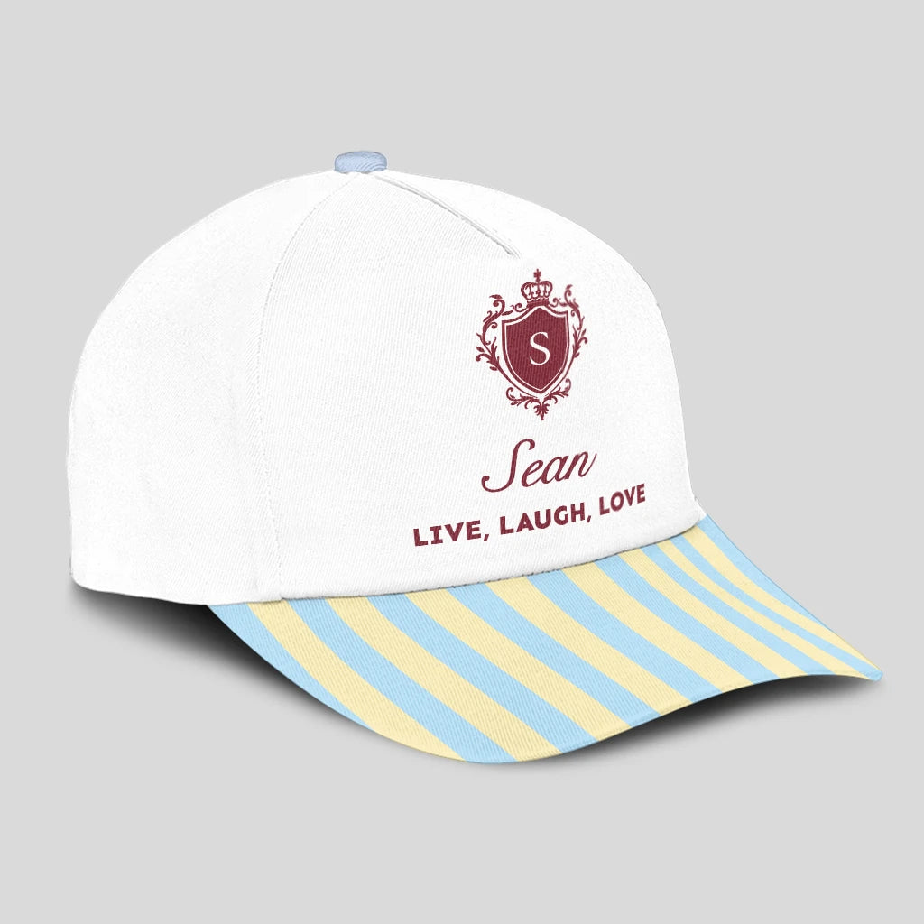 Live Laugh Love Blue And Yellow Luxury Cap SEAN 13K1 C121PF