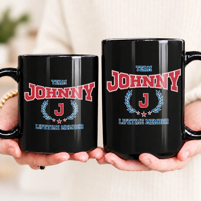 Team Your Name Lifetime Member Sporty Mug JOHNNY 13K1 MG09