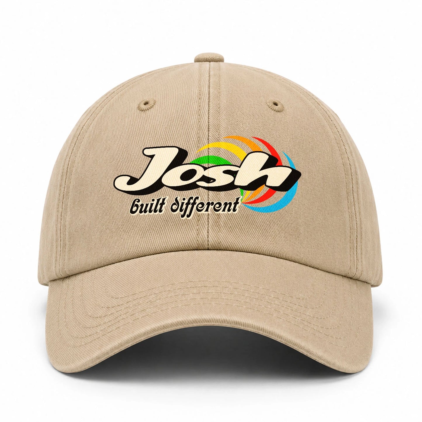 Your Name Built Different Retro Washed Cap JOSH 13K1 C55PF