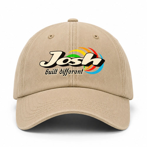 Your Name Built Different Retro Washed Cap JOSH 13K1 C55PF