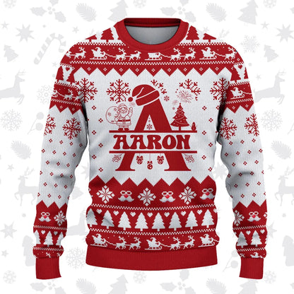 AARON Personalized Christmas Pajama Set - Holiday Gift Outfit 13K1-CR2