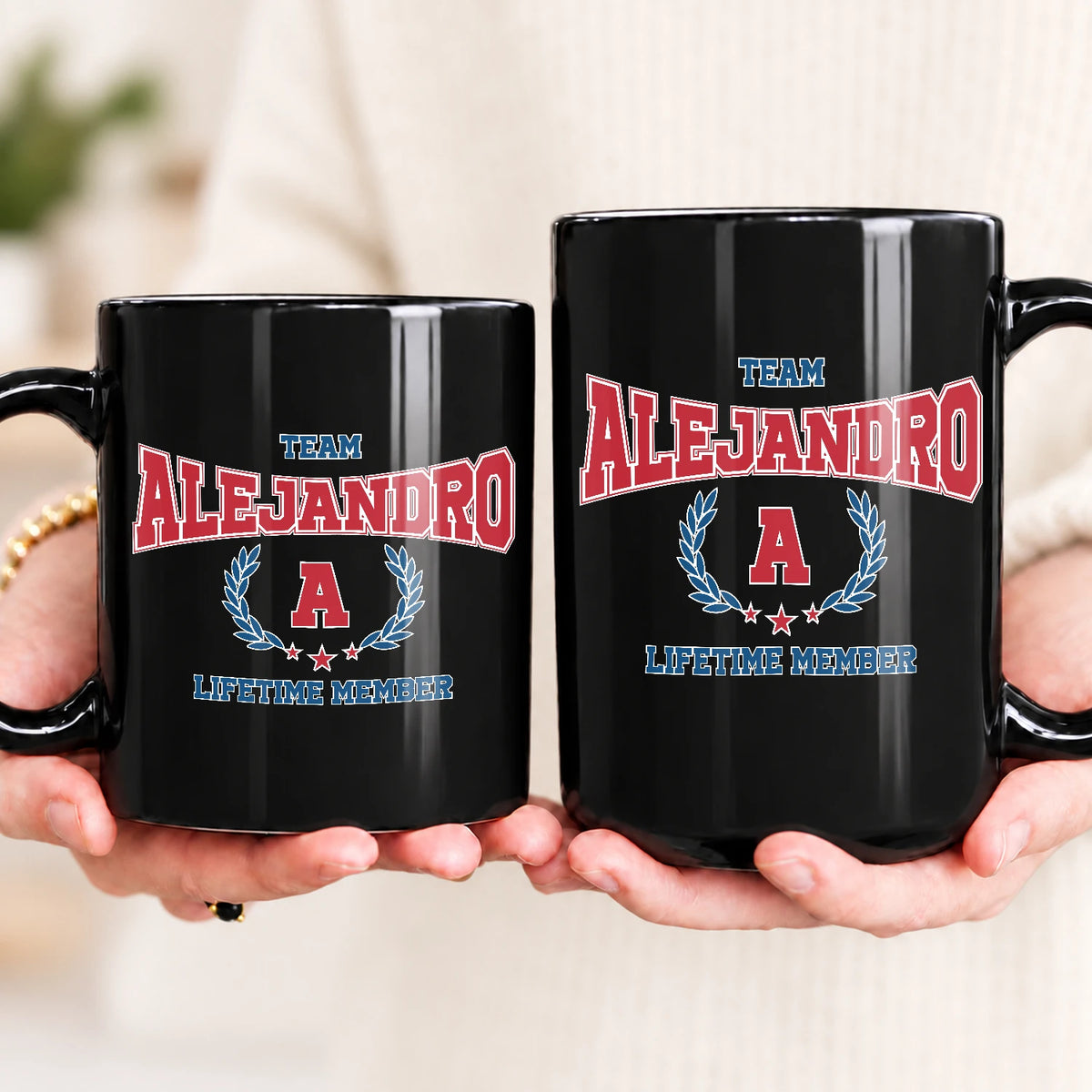 Team Your Name Lifetime Member Sporty Mug ALEJANDRO 13K1 MG09