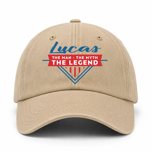 The Man The Myth The Legend Logo Washed Cap LUCAS 13K1 C37PF