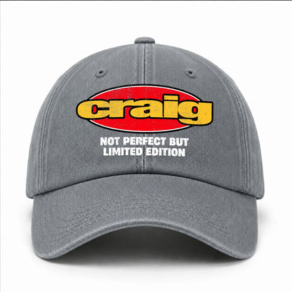 Your Name Not Perfect But Limited Edition Red Logo Washed Cap CRAIG 13K1 C84PF