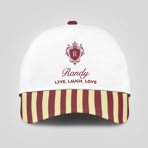 Live Laugh Love Burgundy And Yellow Cap RANDY 13K1 C120PF
