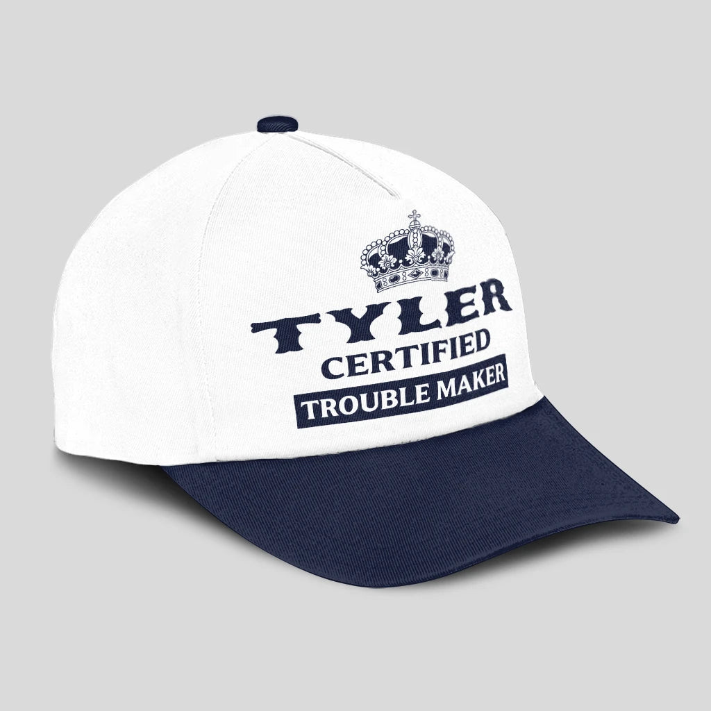 Certified Your Name Trouble Maker Washed Cap TYLER 13K1 C148PF