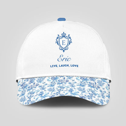 Live Laugh Love Flowers Pattern Cap ERIC 13K1 C109PF