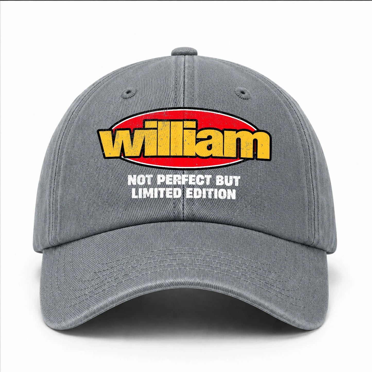 Your Name Not Perfect But Limited Edition Red Logo Washed Cap WILLIAM 13K1 C84PF