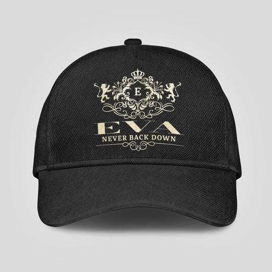 Never Back Down Royal Style Black Cap EVA 13K1 C179PF