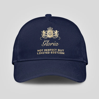 Not Perfect But Limited Edition Crest Logo Navy Cap GLORIA 13K1 C160PF