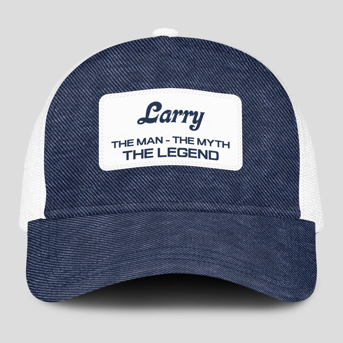 The Man The Myth The Legend Blue Denim Mesh Cap LARRY 13K1 C194PF
