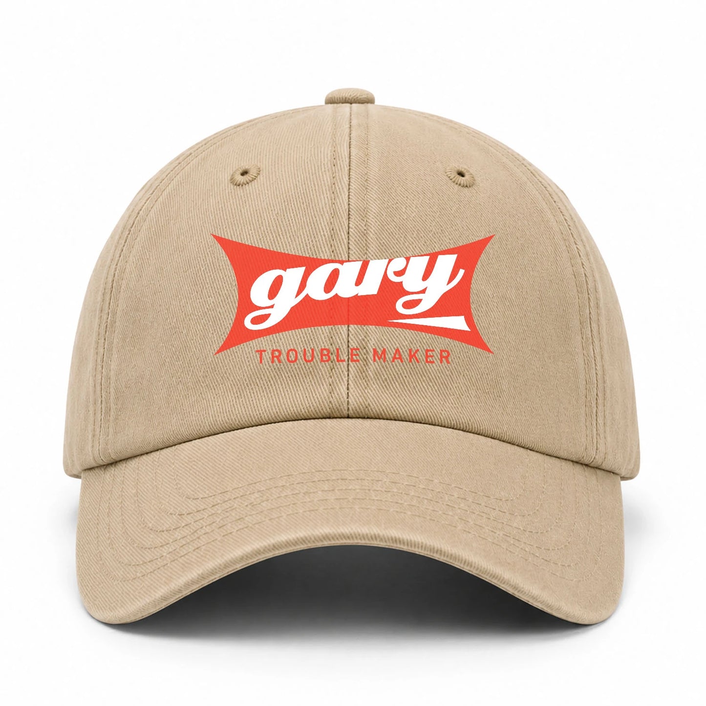 Trouble Maker Red Logo Washed Cap GARY 13K1 C78PF