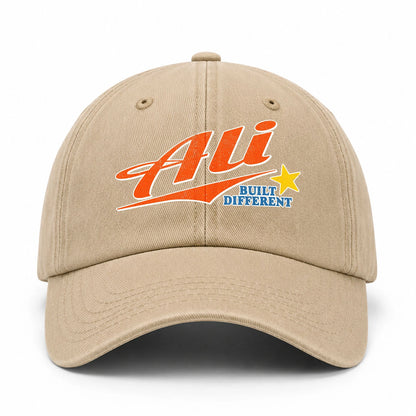Your Name Built Different Logo Washed Cap ALI 13K1 C56PF