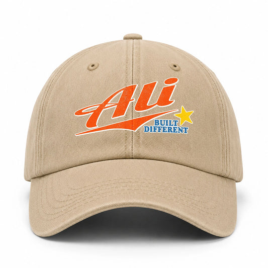 Your Name Built Different Logo Washed Cap ALI 13K1 C56PF