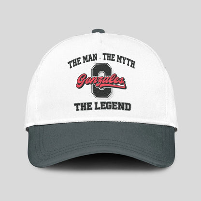 The Man The Myth The Legend Custom Initial Letter And Name Cap GONZALES 13K1 C38PF