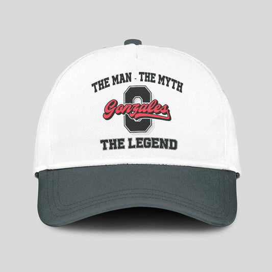 The Man The Myth The Legend Custom Initial Letter And Name Cap GONZALES 13K1 C38PF