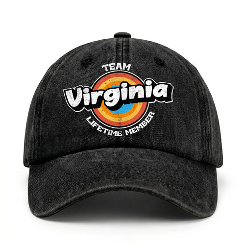 Team Your Name Lifetime Member Logo Cap VIRGINIA 13K1 C66PF