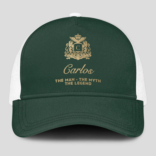 The Man The Myth The Legend Sage Green Mesh Cap CARLOS 13K1 C192PF